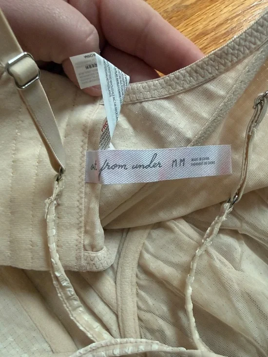 🙂Urban Outfitters Cream Textured Bustier Top - Picture 3 of 3